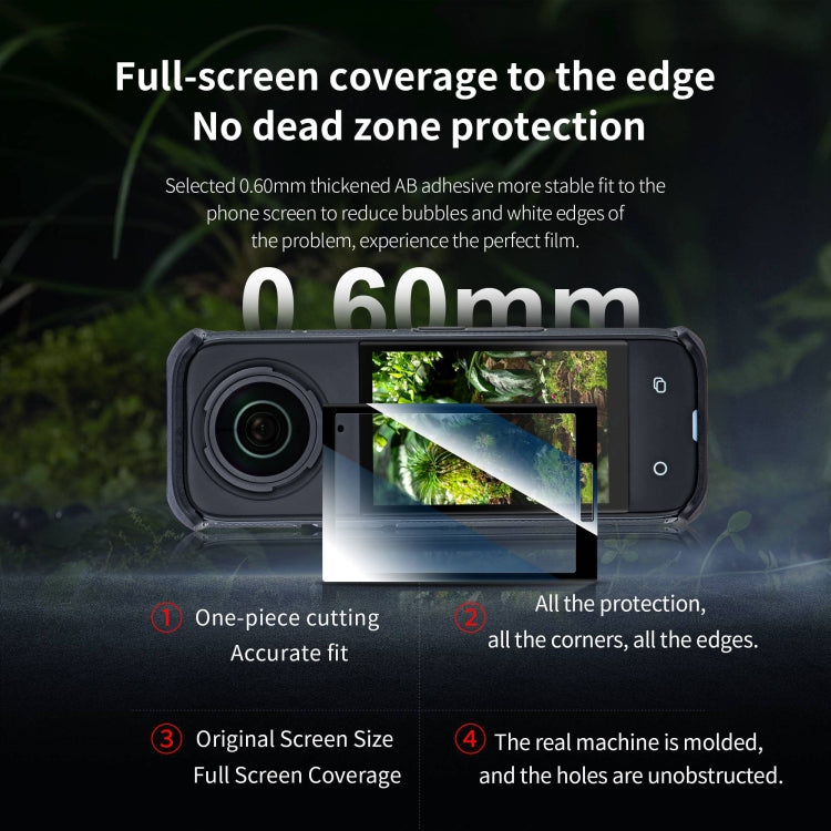 For Insta360 X5 / X4 STARTRC 2pcs HD Tempered Glass Film (Black) - HoMEdemic™ 