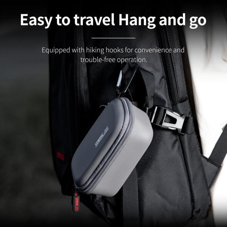 For Insta360 X5 / X4 STARTRC Camera Carry Case with Carabiner & Strap (Grey) - HoMEdemic™ 