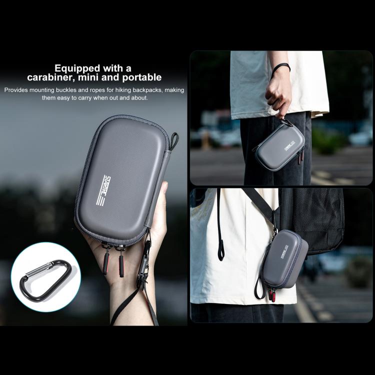 For Insta360 X5 / X4 STARTRC Camera Carry Case with Carabiner & Strap (Grey) - HoMEdemic™ 