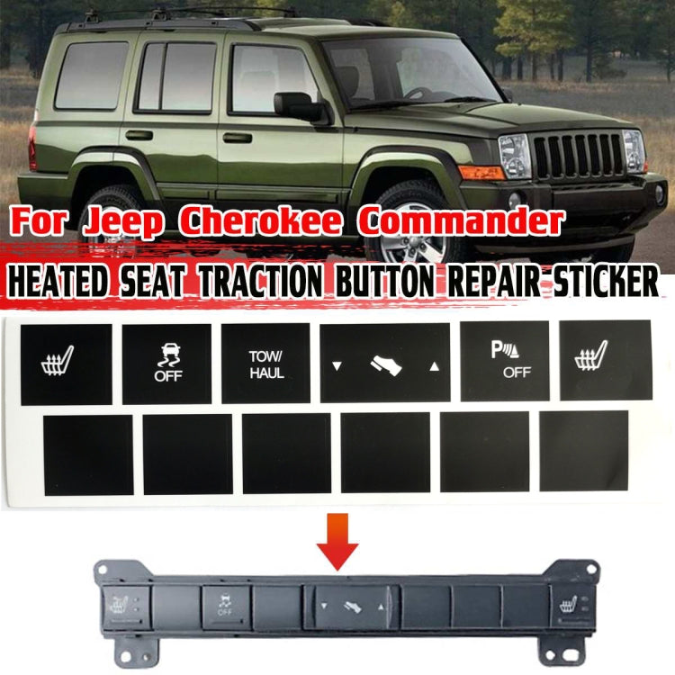 For Jeep Cherokee/Commander Car Seat Heating Switch Sticker - HoMEdemic™ 