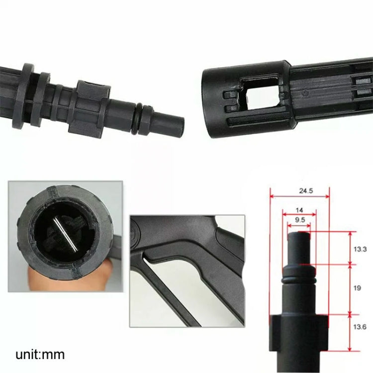 For Karcher K-Series / LAVOR Long Rod Universal Swivel Nozzle High Pressure Car Wash Sprayer Parts(No. 4) - HoMEdemic™ 