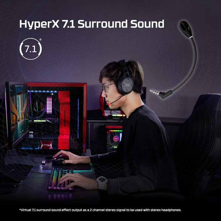 For Kingston / Flight S / Sky Arrow S Gaming Headset Noise Canceling Microphone Headset with Light Microphone(Black) - HoMEdemic™ 