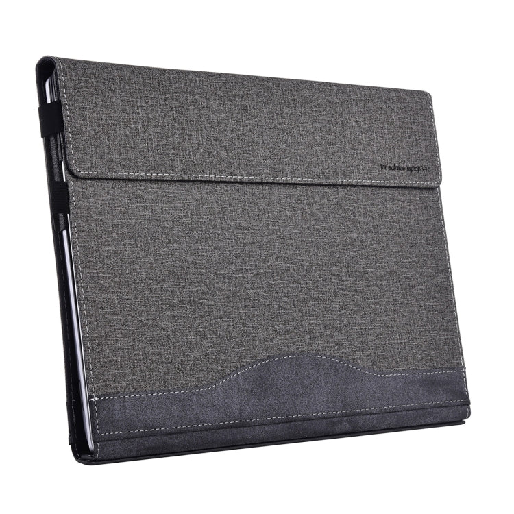 For Lenovo ThinkPad X1 Yoga Gen 5 Cloth Texture Laptop Leather Protective Case(Space Ash) - HoMEdemic™ 