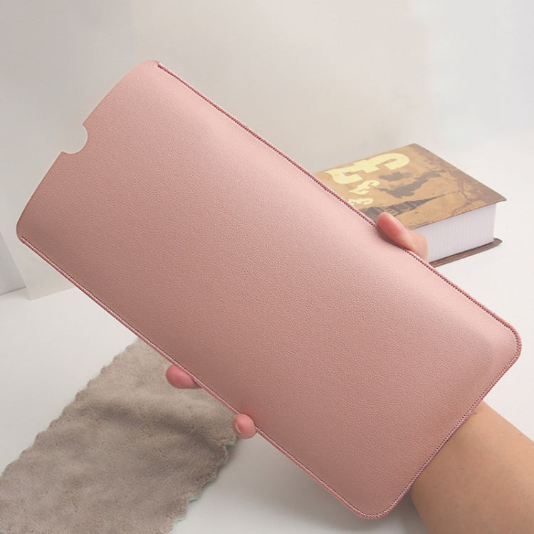 For Logitech K380 Leather Keyboard Thin and Lightweight Portable Liner Bag Waterproof Protective Cover(Light Apricot) - HoMEdemic™ 