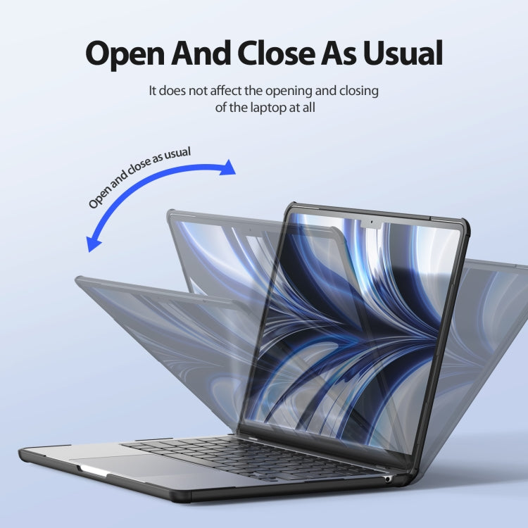 For MacBook Air 15.3 2023/2024 A2941 DUX DUCIS LCGH Laptop Frosted Protective Case(Black) - HoMEdemic™ 