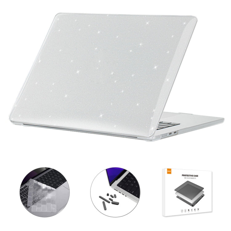 For MacBook Air 15.3 A2941 ENKAY EU Version 3 in 1 Bling Crystal Protective Case with TPU Keyboard Film & Anti-dust Plugs(Transparent) - HoMEdemic™ 