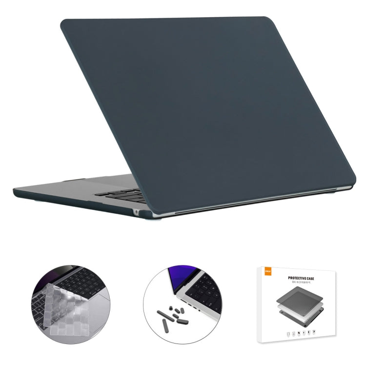 For MacBook Air 15.3 A2941 ENKAY EU Version 3 in 1 Matte Protective Case with TPU Keyboard Film & Anti-dust Plugs(Black) - HoMEdemic™ 