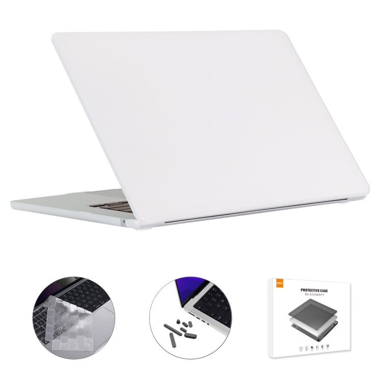 For MacBook Air 15.3 A2941 ENKAY US Version 3 in 1 Matte Protective Case with TPU Keyboard Film & Anti-dust Plugs(White) - HoMEdemic™ 