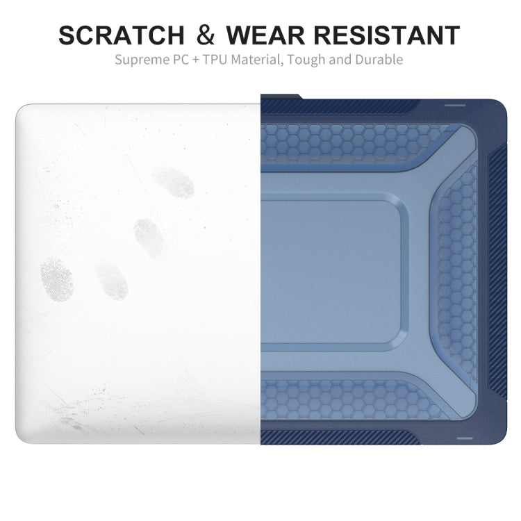 For MacBook Pro 14.2 A2442/A2779 2023/14 inch A3434 2025 (M5) ENKAY Hat-Prince 3 in 1 Protective Bracket  Case Cover Hard Shell with TPU Keyboard Film / Anti-dust Plugs, Version:US(Grey) - HoMEdemic™ 