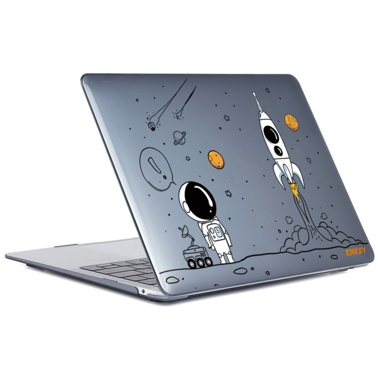 For MacBook Pro 14.2 A2442/A2779 2023/14 inch A3434 2025 (M5) ENKAY Hat-Prince 3 in 1 Spaceman Pattern Laotop Protective Crystal Case with TPU Keyboard Film / Anti-dust Plugs, Version:EU(Spaceman No.1) - HoMEdemic™ 