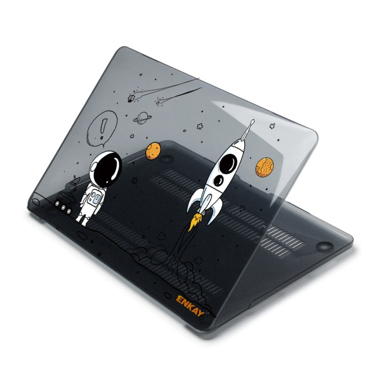 For MacBook Pro 14.2 A2442/A2779 2023/14 inch A3434 2025 (M5) ENKAY Hat-Prince 3 in 1 Spaceman Pattern Laotop Protective Crystal Case with TPU Keyboard Film / Anti-dust Plugs, Version:EU(Spaceman No.1) - HoMEdemic™ 