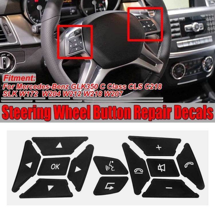 For Mercedes-Benz GLK350/C-Class CLS/C218/SLK/W172/W204K Steering Wheel Button Repair Sticker - HoMEdemic™ 