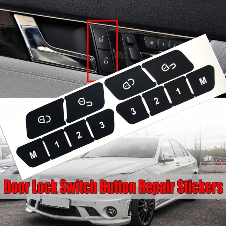 For Mercedes Benz W204/C300 2007-2014 Inner Door Switch Button Repair Sticker(Style 1) - HoMEdemic™ 