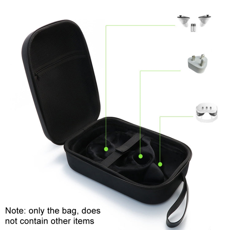 For Meta Quest 2 / 3 VR Glasses Integrated Storage Protective Case Portable Hard Bag(Black) - HoMEdemic™ 