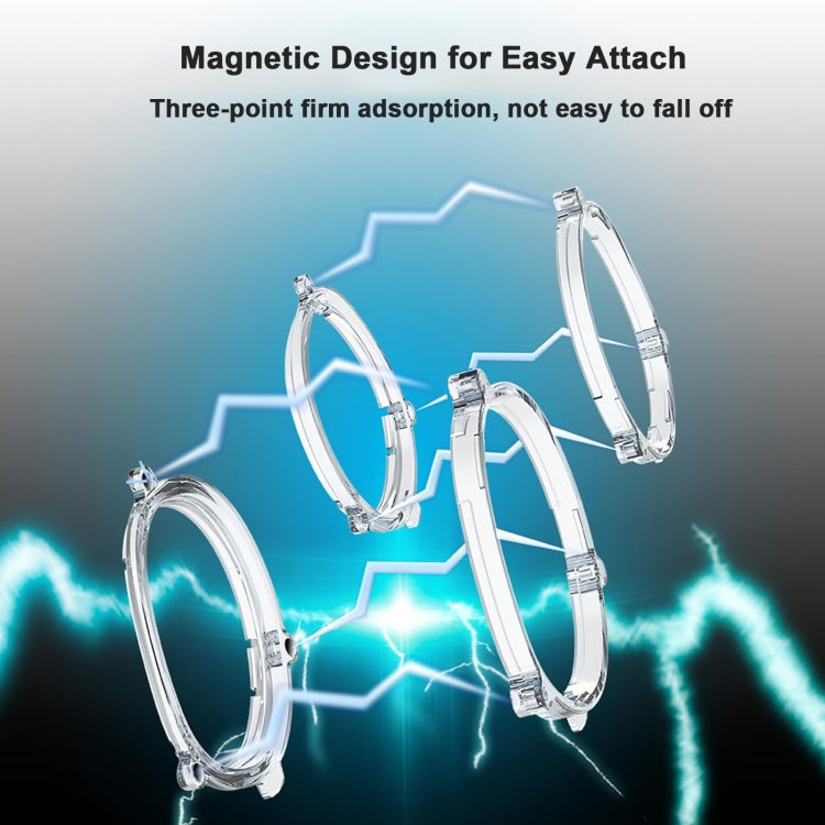 For Meta Quest 3 VR Magnetic Eyeglasses Frame, Spec: L&R Frame Transparent - HoMEdemic™ 