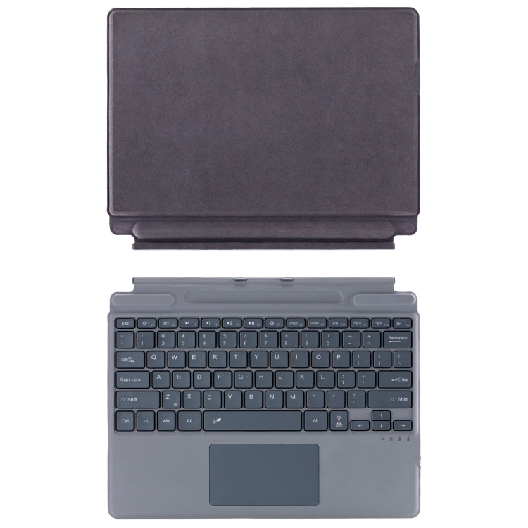 For Microsoft Surface Pro 10 / Pro 9 2089D Backlight Wireless Bluetooth Keyboard Leather Case with Touchpad(Grey) - HoMEdemic™ 
