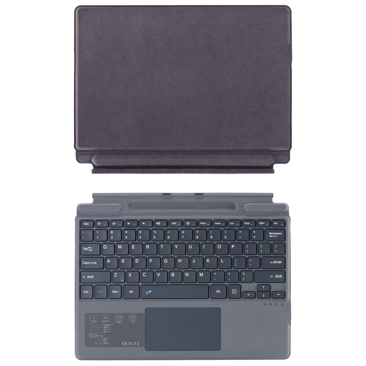 For Microsoft Surface Pro 11 / Pro 10 2089A Wireless Bluetooth Keyboard Leather Case with Touchpad(Grey) - HoMEdemic™ 