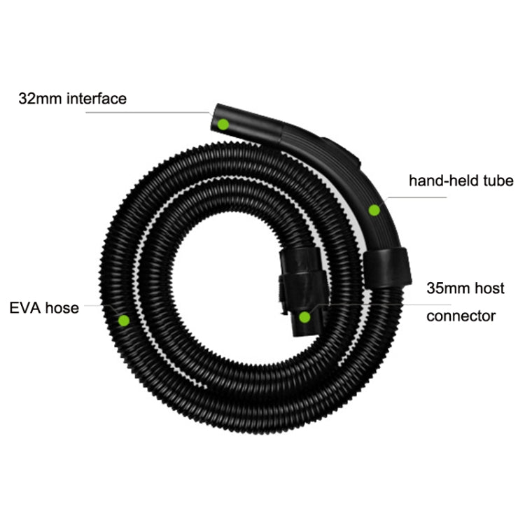For Midea QW12T-05F / 05E / VC35J-10AC Vacuum Cleaner Accessories Threaded Hose, Threaded Hose - HoMEdemic™ 