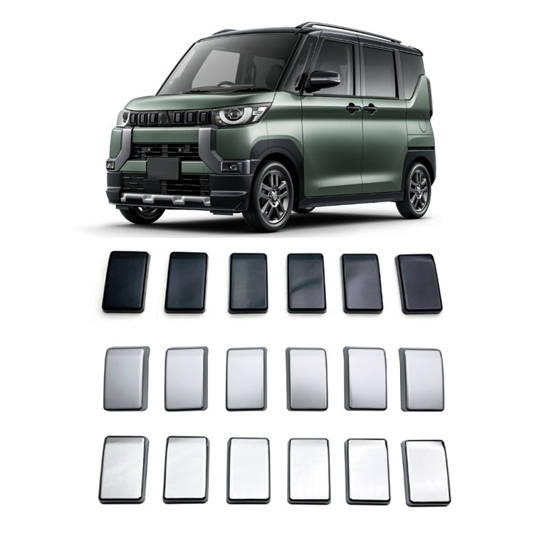 For Mitsubishi 2023 Delica Mini Right-Hand Drive Front Grille Modified Decorative Frame(Silver) - HoMEdemic™ 
