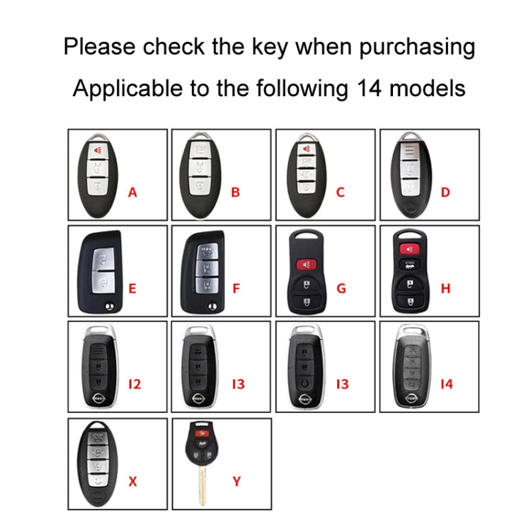 For Nissan Car Key Cover Keychain Anti-lost Number Plate, Style: F - HoMEdemic™ 