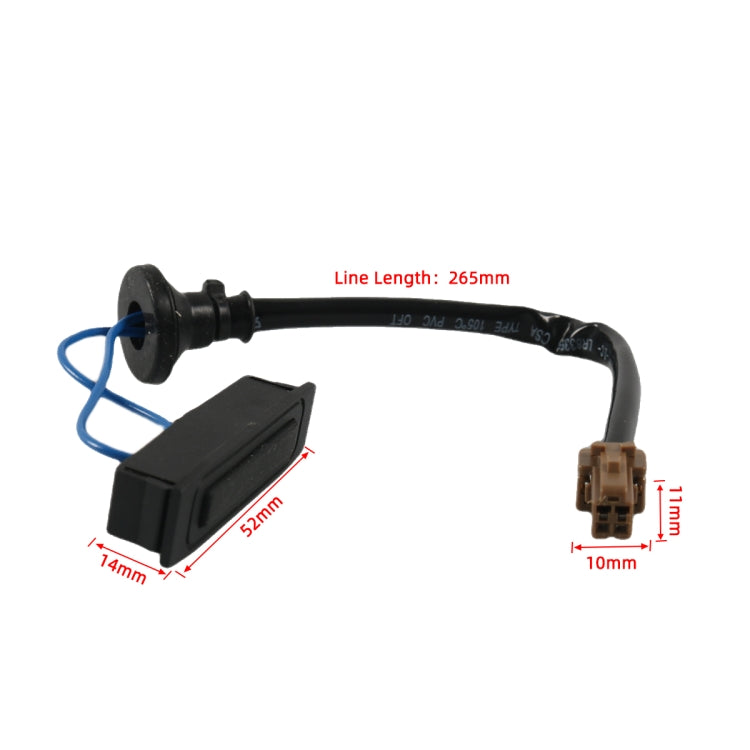 For Nissan Tiida Car Trunk Tailgate Switch 25380ED000(Black) - HoMEdemic™ 