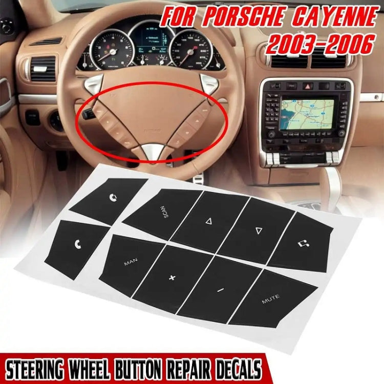 For Porsche Cayenne 2003-2006 Car Steering Wheel Button Repair Stickers - HoMEdemic™ 