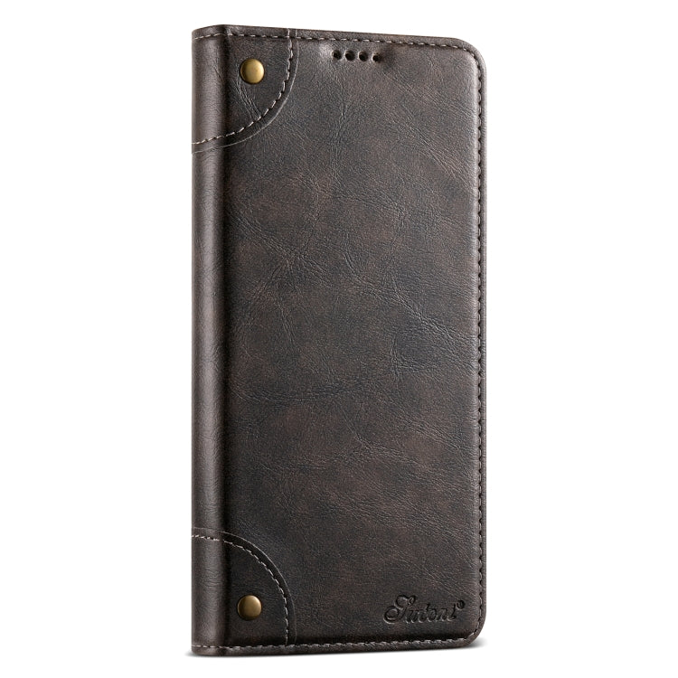 For Samsug Galaxy S24 Ultra 5G Suteni Baroque Calf Texture Buckle Wallet Leather Phone Case(Black) - HoMEdemic™ 