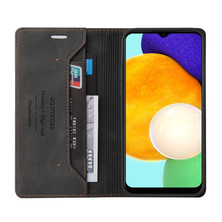 For Samsung Galaxy A03s 166mm Skin Feel Anti-theft Brush Horizontal Flip Leather Case with Holder & Card Slots & Wallet(Brown), For Samsung Galaxy A03s 166mm - HoMEdemic™ 