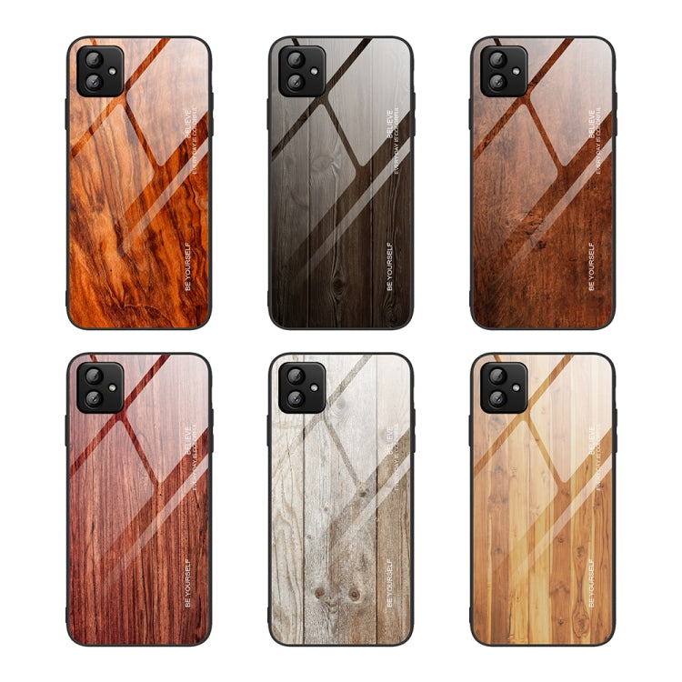 For Samsung Galaxy A04 Wood Grain Glass Phone Case, For Samsung Galaxy A04 - HoMEdemic™ 