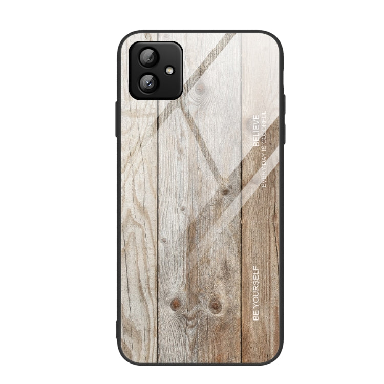 For Samsung Galaxy A04 Wood Grain Glass Phone Case, For Samsung Galaxy A04 - HoMEdemic™ 