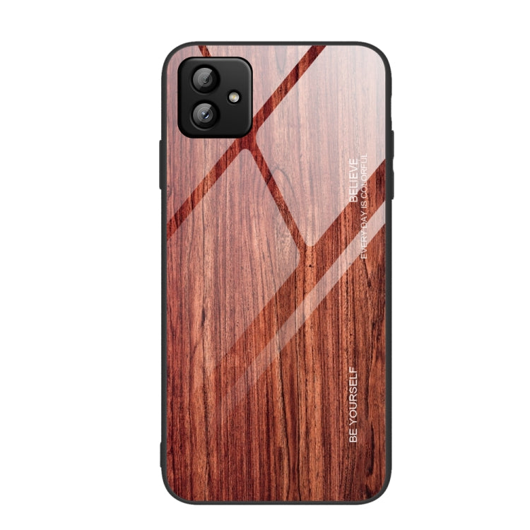 For Samsung Galaxy A04 Wood Grain Glass Phone Case, For Samsung Galaxy A04 - HoMEdemic™ 