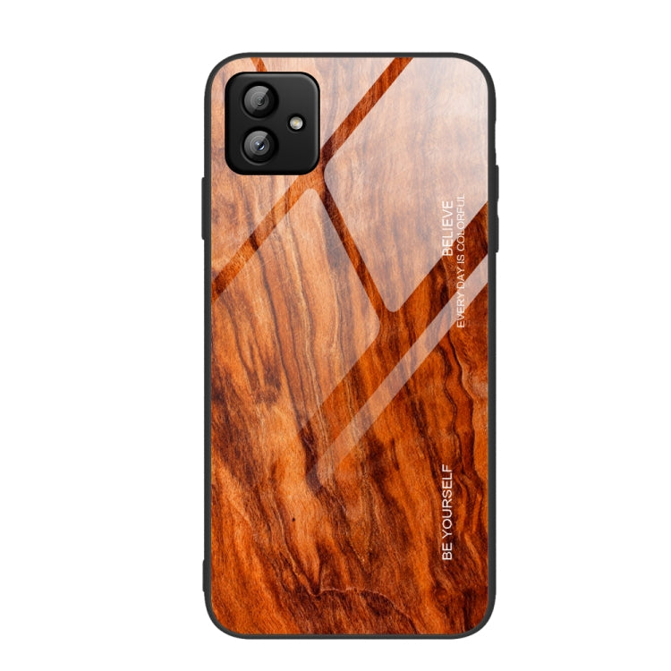 For Samsung Galaxy A04 Wood Grain Glass Phone Case, For Samsung Galaxy A04 - HoMEdemic™ 