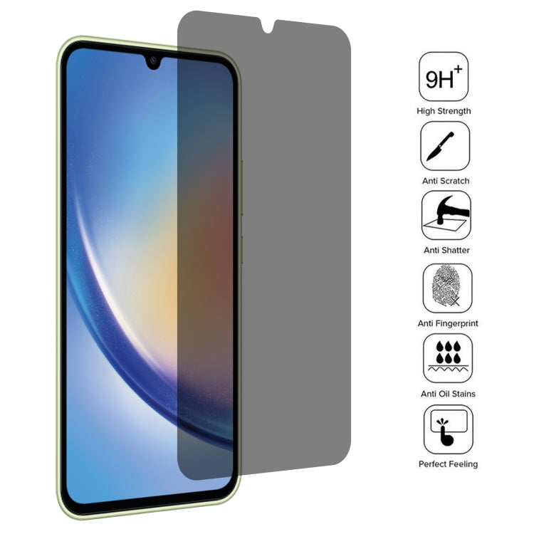 For Samsung Galaxy A34 5G 25pcs Flat Surface Privacy Tempered Glass Film, For Samsung Galaxy A34 5G(25pcs) - HoMEdemic™ 