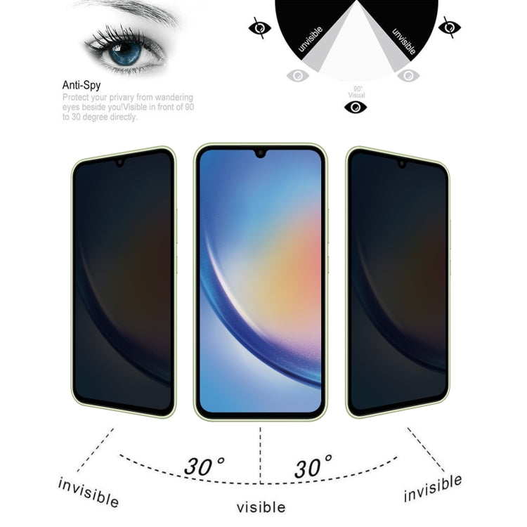 For Samsung Galaxy A34 5G 25pcs Flat Surface Privacy Tempered Glass Film, For Samsung Galaxy A34 5G(25pcs) - HoMEdemic™ 