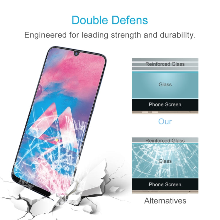 For Samsung Galaxy A40s 2 PCS Half-screen Transparent Tempered Glass Film - HoMEdemic™ 