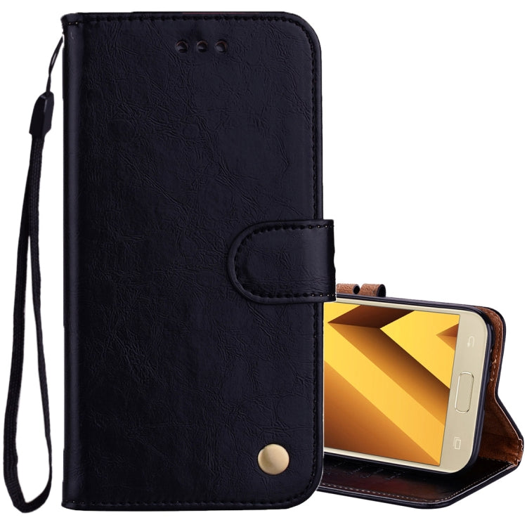 For Samsung Galaxy A5 (2017) Business Style Oil Wax Texture Horizontal Flip Leather Case with Holder & Card Slots & Wallet, For Galaxy A5 (2017) - HoMEdemic™ 