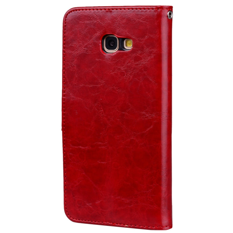 For Samsung Galaxy A5 (2017) Business Style Oil Wax Texture Horizontal Flip Leather Case with Holder & Card Slots & Wallet - HoMEdemic™ 