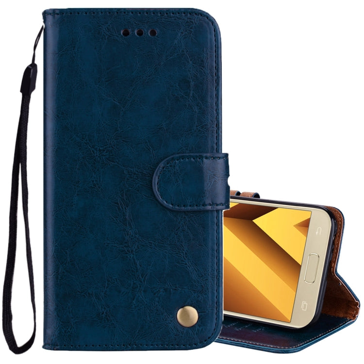 For Samsung Galaxy A5 (2017) Business Style Oil Wax Texture Horizontal Flip Leather Case with Holder & Card Slots & Wallet - HoMEdemic™ 