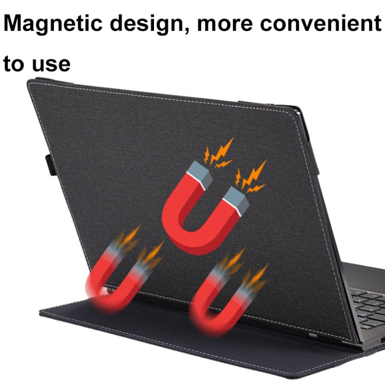 For Samsung Galaxy Book 3 Pro 360 16 Inch Leather Laptop Anti-Fall Protective Case(Black) - HoMEdemic™ 