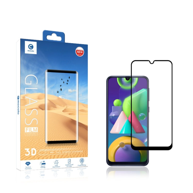 For Samsung Galaxy M21/M31 mocolo 0.33mm 9H 3D Full Glue Curved Full Screen Tempered Glass Film, For Galaxy M21 - HoMEdemic™ 