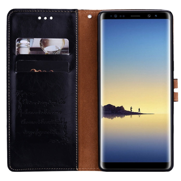 For Samsung Galaxy Note 8 Business Style Oil Wax Texture Horizontal Flip Leather Case with Holder & Card Slots & Wallet, For Galaxy Note 8 - HoMEdemic™ 