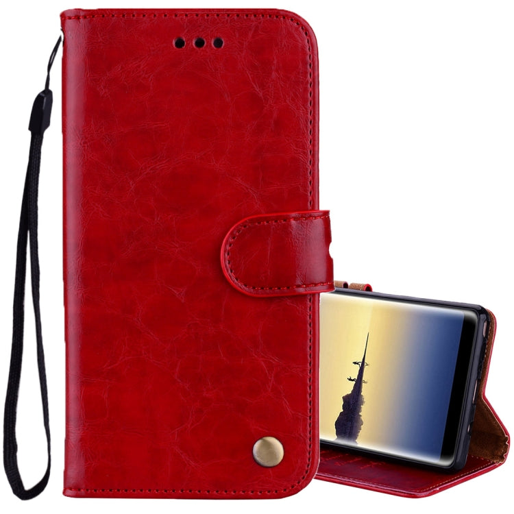 For Samsung Galaxy Note 8 Business Style Oil Wax Texture Horizontal Flip Leather Case with Holder & Card Slots & Wallet, For Galaxy Note 8 - HoMEdemic™ 