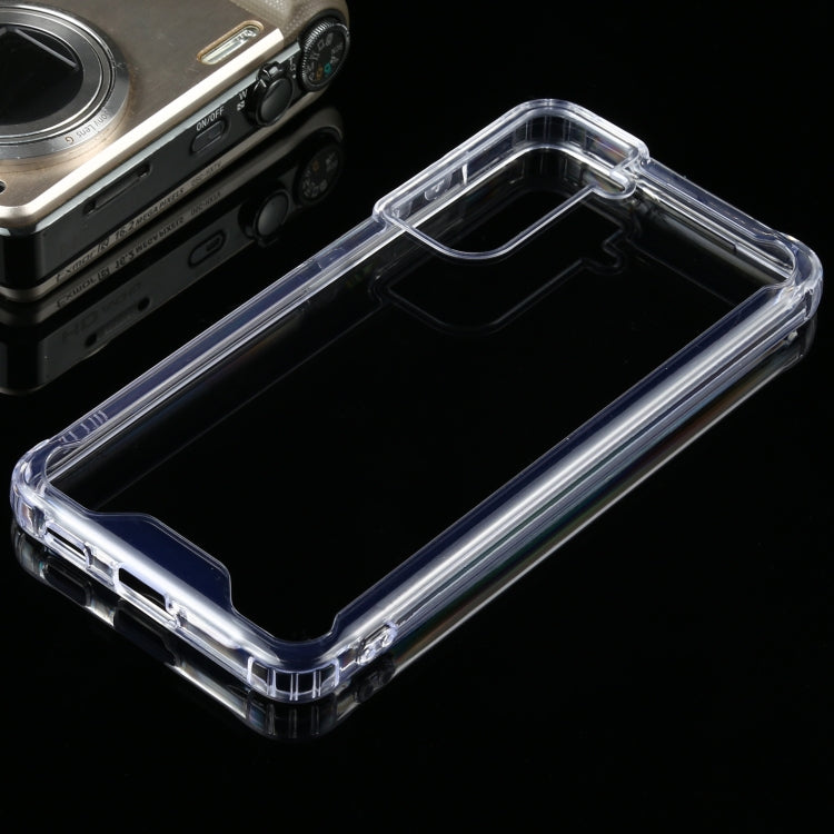 For Samsung Galaxy S21 FE Four-corner Shockproof Transparent TPU + PC Protective Case, For Samsung Galaxy S21 FE - HoMEdemic™ 