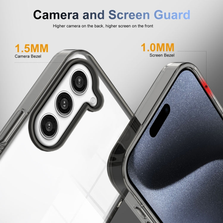 For Samsung Galaxy S23+ 5G 2.5mm Anti-slip Clear Acrylic Hybrid TPU Phone Case(Black) - HoMEdemic™ 