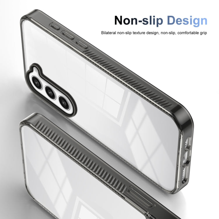 For Samsung Galaxy S23+ 5G 2.5mm Anti-slip Clear Acrylic Hybrid TPU Phone Case(Black) - HoMEdemic™ 