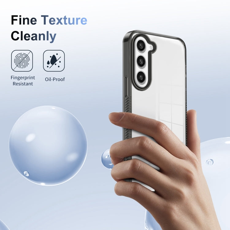 For Samsung Galaxy S23+ 5G 2.5mm Anti-slip Clear Acrylic Hybrid TPU Phone Case(Black) - HoMEdemic™ 