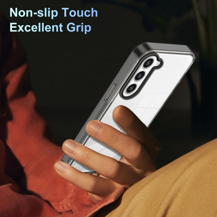 For Samsung Galaxy S23+ 5G 2.5mm Anti-slip Clear Acrylic Hybrid TPU Phone Case(Black) - HoMEdemic™ 