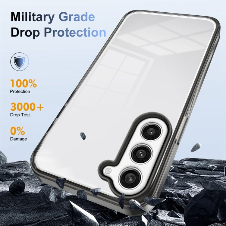 For Samsung Galaxy S23+ 5G 2.5mm Anti-slip Clear Acrylic Hybrid TPU Phone Case(Black) - HoMEdemic™ 