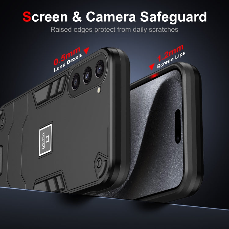For Samsung Galaxy S23+ 5G 2 in 1 Shockproof Phone Case(Black) - HoMEdemic™ 