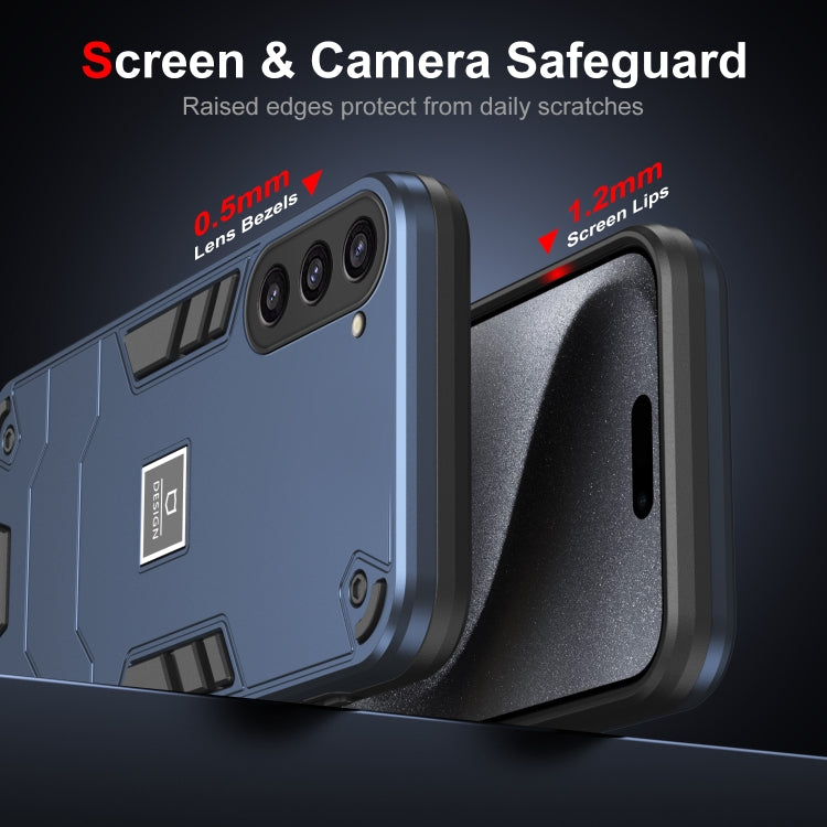 For Samsung Galaxy S23+ 5G 2 in 1 Shockproof Phone Case(Blue) - HoMEdemic™ 